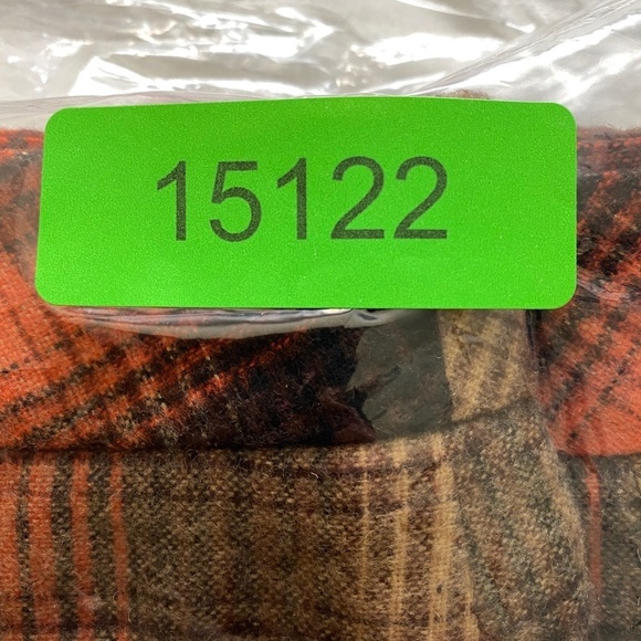 Classiques Entier Women's Orange/Brown Plaid Wool Pull On Pencil Skirt Size 8 - Picture 14 of 14